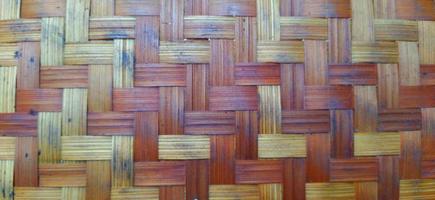 Defocused and noise image, Gedek is woven bamboo slats which are used as the walls of the house photo