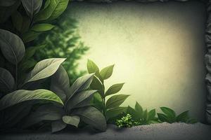 Botanical Growth Composition with Dynamic Textures and Organic Shapes photo