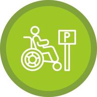 Handicap Vector Icon Design