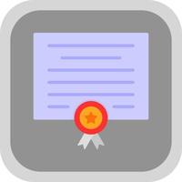 Certificate Vector Icon Design