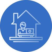 Work From Home Vector Icon Design