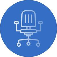 Office Chair Vector Icon Design