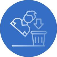 Thrown Away Vector Icon Design