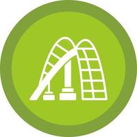 Roller Coaster Vector Icon Design