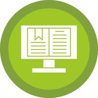 diseño de icono de vector de libro digital