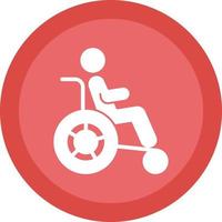 Disability Vector Icon Design