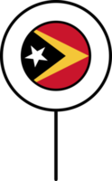 Timor leste Flagge Kreis Stift Symbol. png