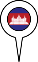 Cambodia flag Map pointer icon. png