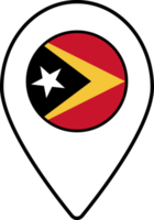 timor leste bandeira mapa PIN navegação ícone. png