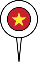 Vietnam Flagge Stift Ort Symbol. png