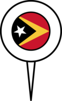 Timor leste bandera alfiler ubicación icono. png