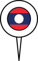 Laos flag pin location icon. png