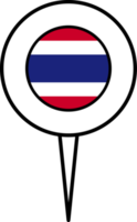 Thailand flag pin location icon. png