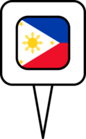 Filipinas bandeira PIN Lugar, colocar ícone. png