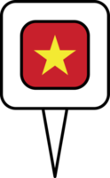 Vietnam Flagge Stift Platz Symbol. png