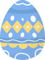 Easter egg blue color, Happy Easter Day. png