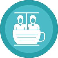 diseño de icono de vector de paseo de taza de té