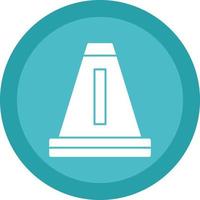 Traffic Cone Vector Icon Design