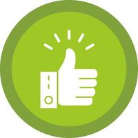 Thumbs Up Vector Icon Design