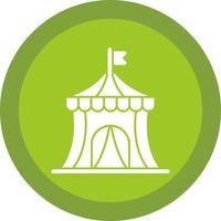 Circus Tent Vector Icon Design