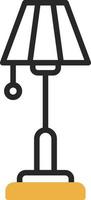 diseño de icono de vector de lámpara de pie