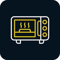 Microwave Oven Vector Icon Design