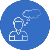Thinking Vector Icon Design