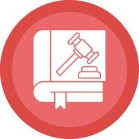 Law Book Vector Icon Design