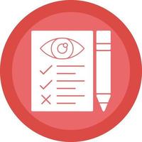 Eye Test Vector Icon Design