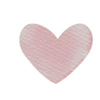 acuarela corazones forma elemento png