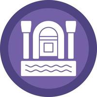 Rafting Vector Icon Design
