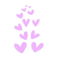 vistoso corazones diseño elementos png