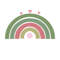 rainbow element for decoration artwork png