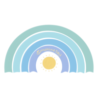 regnbåge element för dekoration konstverk png