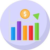 Market Fluctuation Vector Icon Design