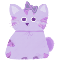 gatto cartone animato design elemento png