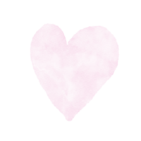 watercolour hearts shape element png