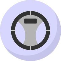 Steering Wheel Vector Icon Design