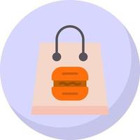 Lunch Bag Vector Icon Design