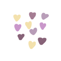 vistoso corazones diseño elementos png