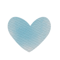 watercolour hearts shape element png