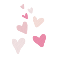 vistoso corazones diseño elementos png