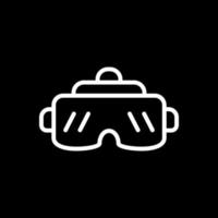 diseño de icono de vector de gafas vr