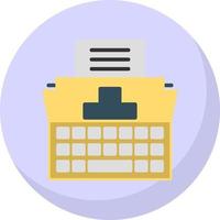 Typewriter Vector Icon Design