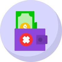 No Money Vector Icon Design
