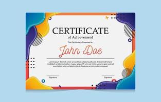 Awesome Abstract Certificate vector