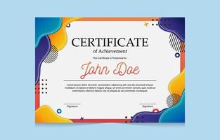 increíble resumen certificado vector