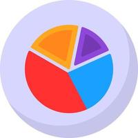 Pie Chart Vector Icon Design