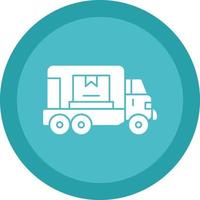 Cargo Truck Vector Icon Design