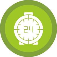 Diseño de icono de vector de 24 horas